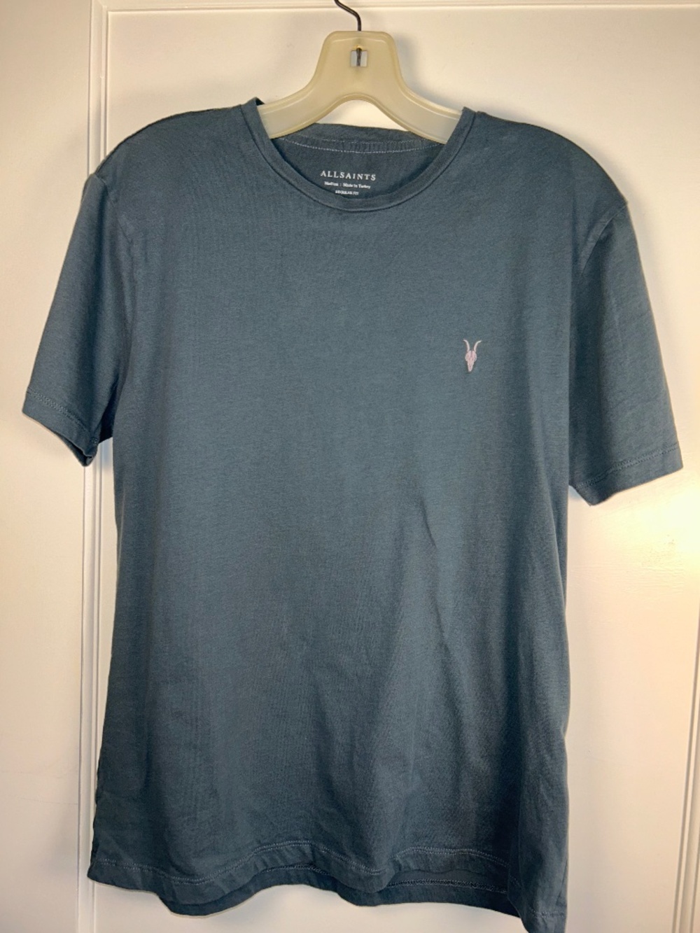 All Saints Tonic Mens t-shirt Size medium in Suni green 100% cotton contemporary